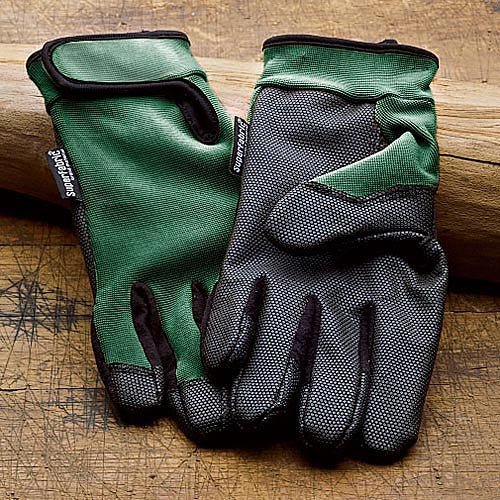 Green Safety Garden Gloves - Medium