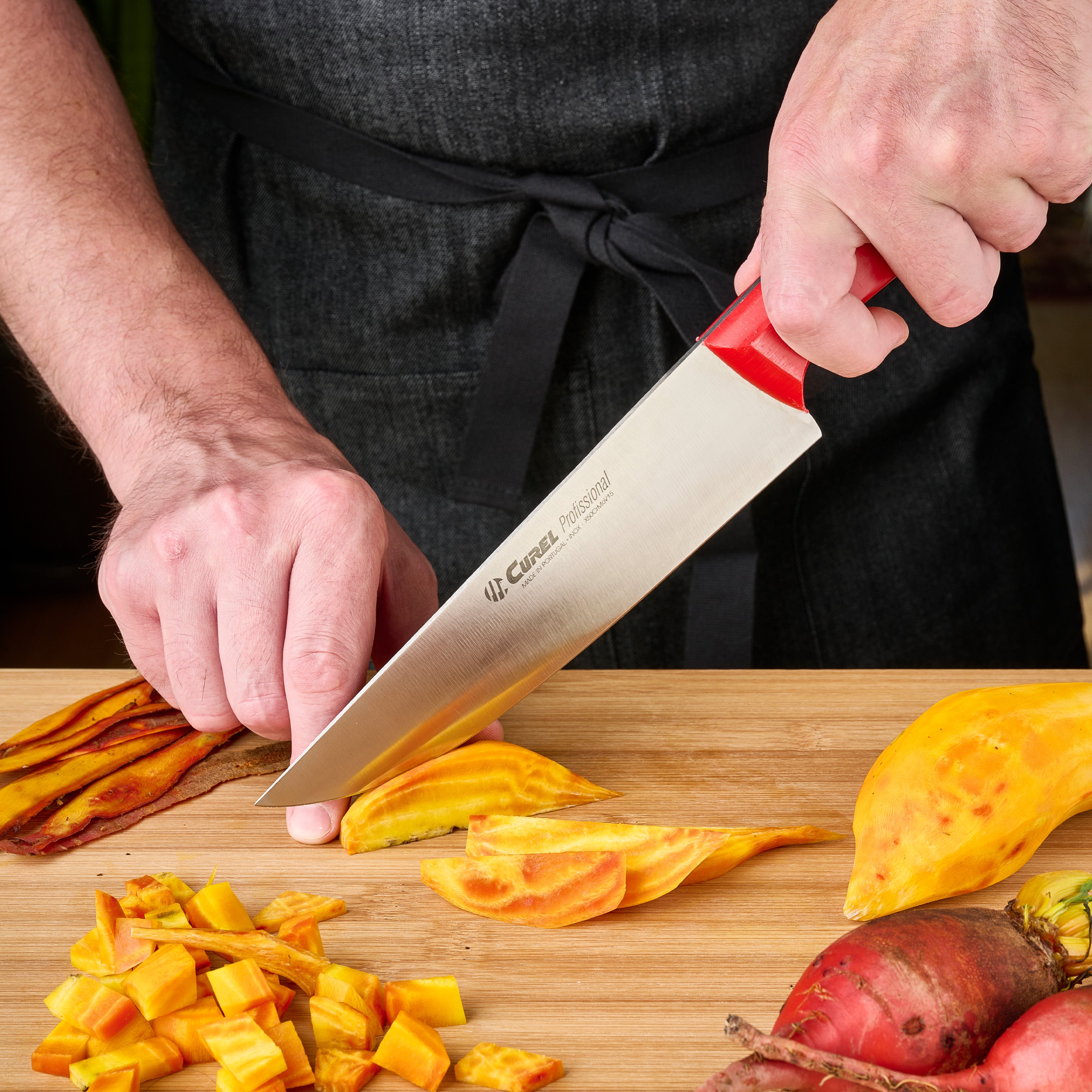 Portuguese Red Handle Chef Knife