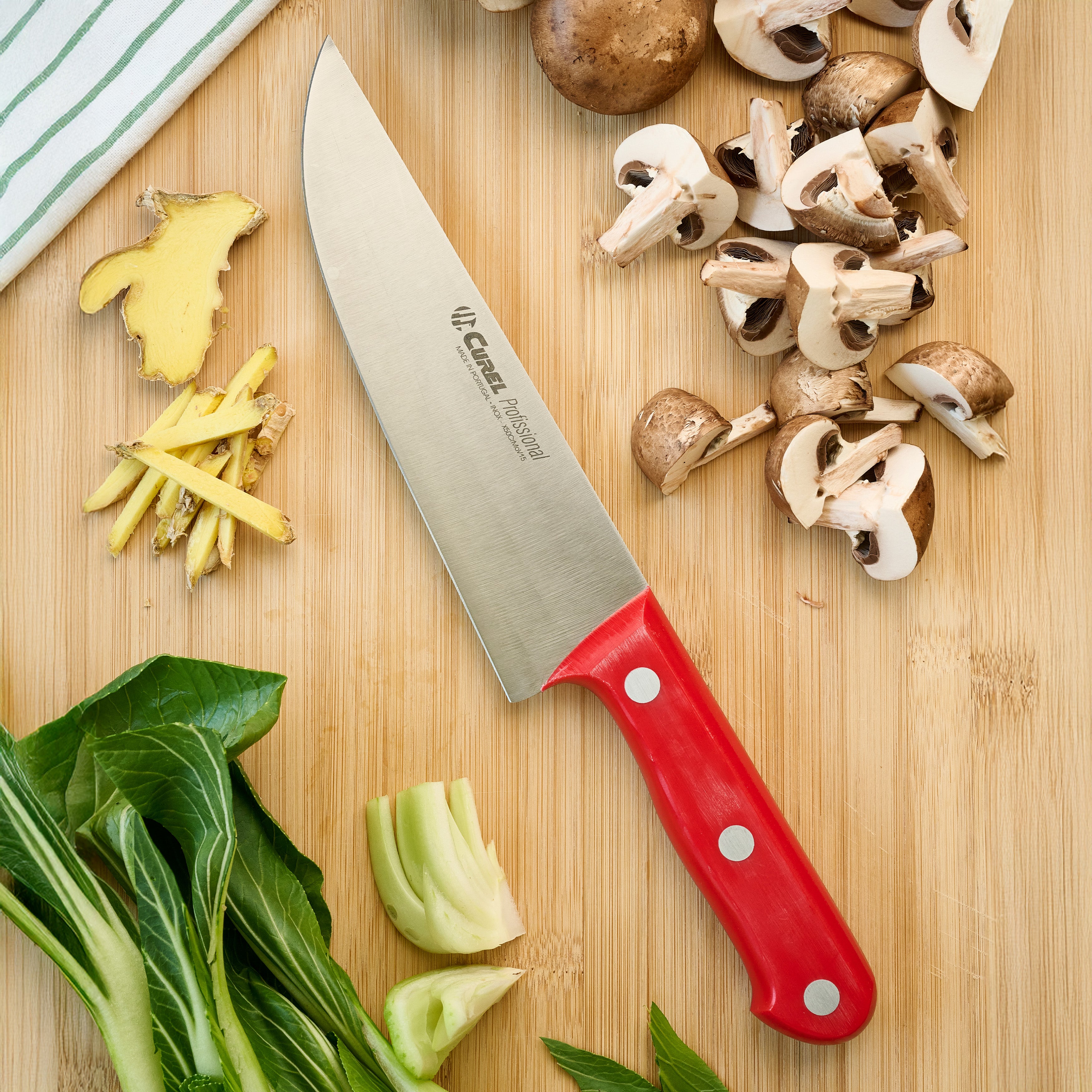 Portuguese Red Handle Chef Knife