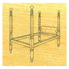 Cannon Ball Bedstead - Stock #59