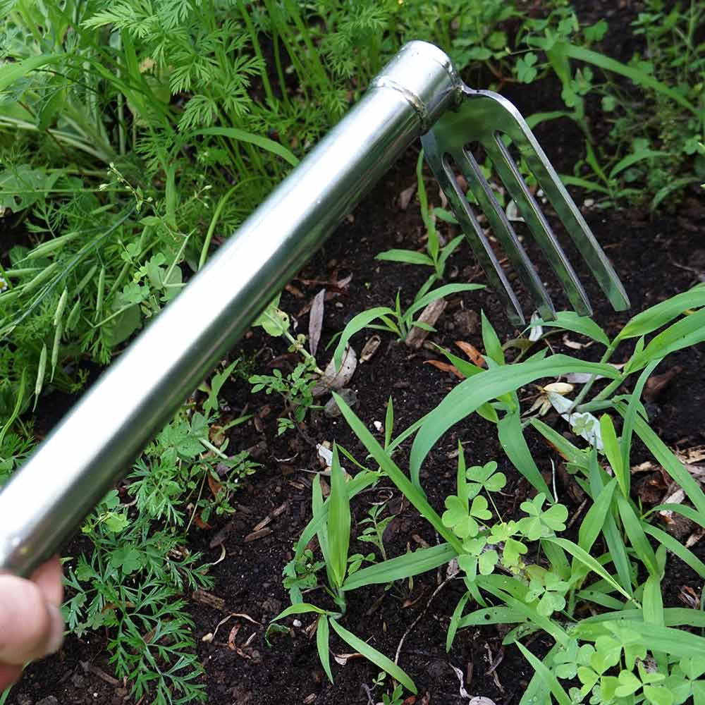 Indestructible Stainless-Steel Hoe & Cultivator Set