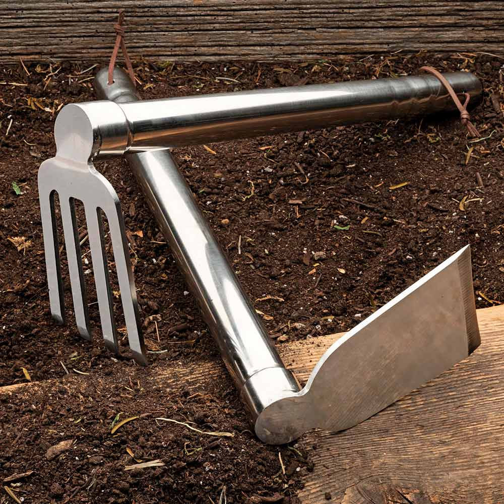 Indestructible Stainless-Steel Hoe & Cultivator Set