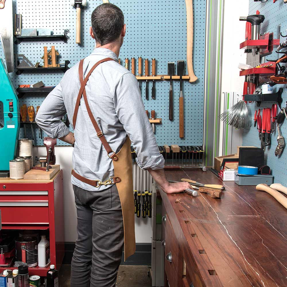 Full Suede Shop Apron