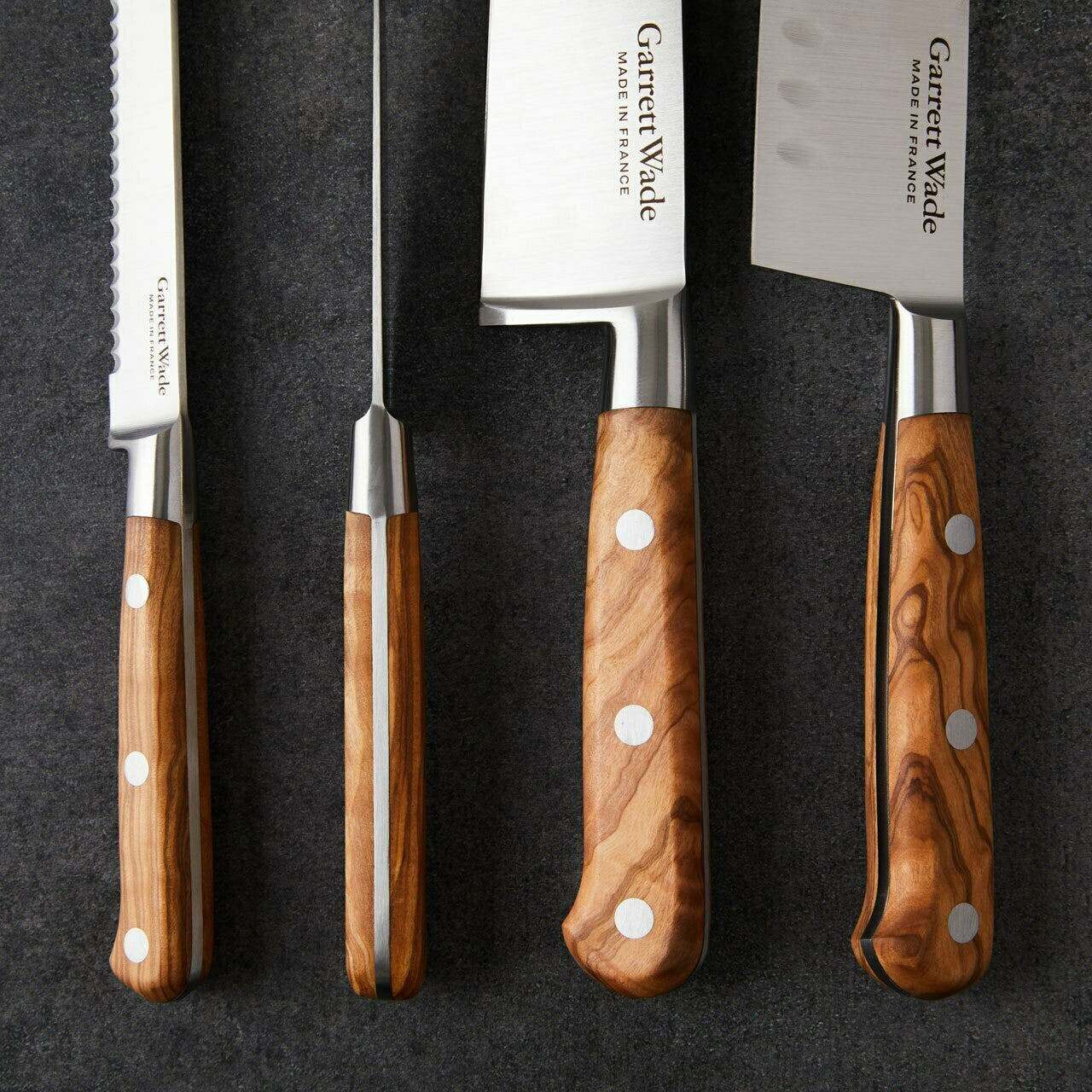 Olivewood Handled Knife Set of 4