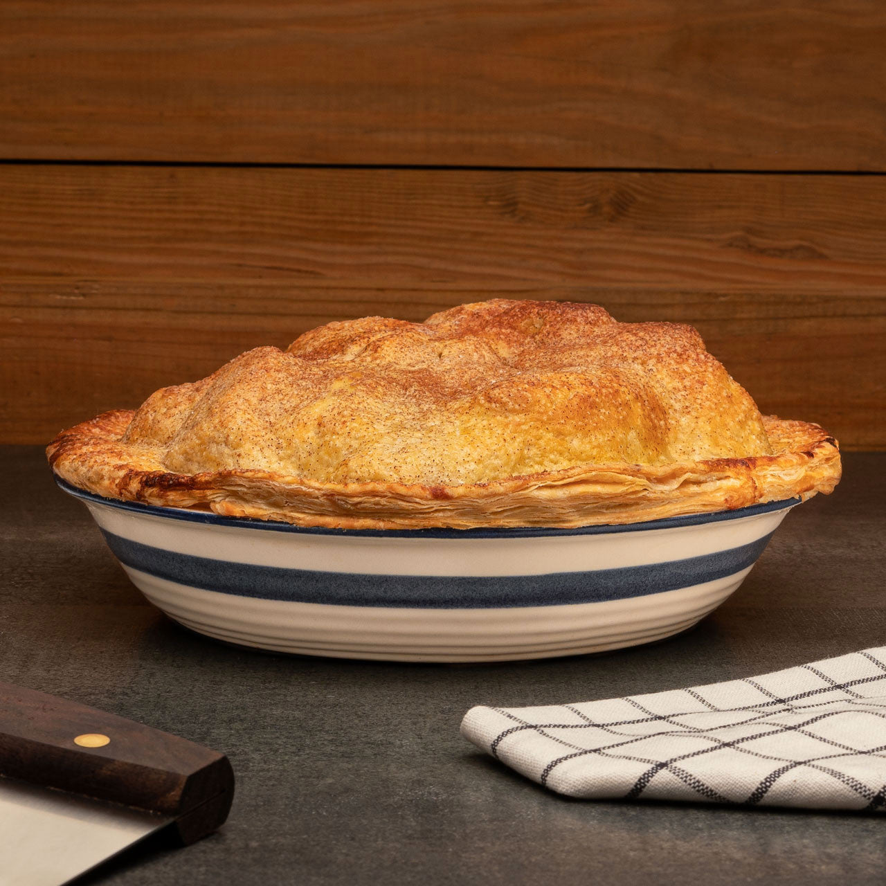 Ceramic Dominion Pie Pan