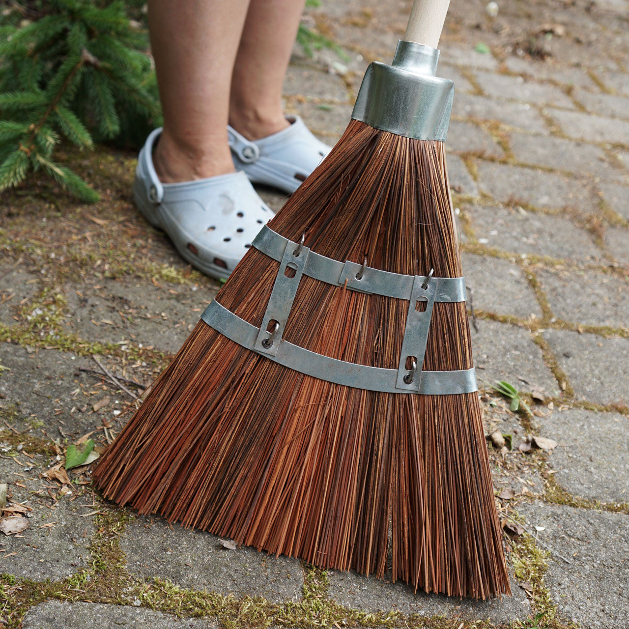 Two Long-Lasting Garden Brooms