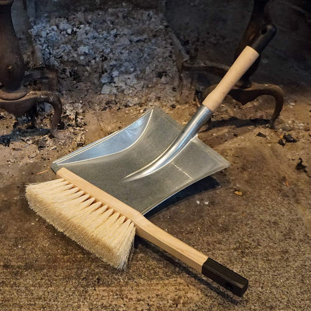Fireplace Ash Scoop with Hand Broom