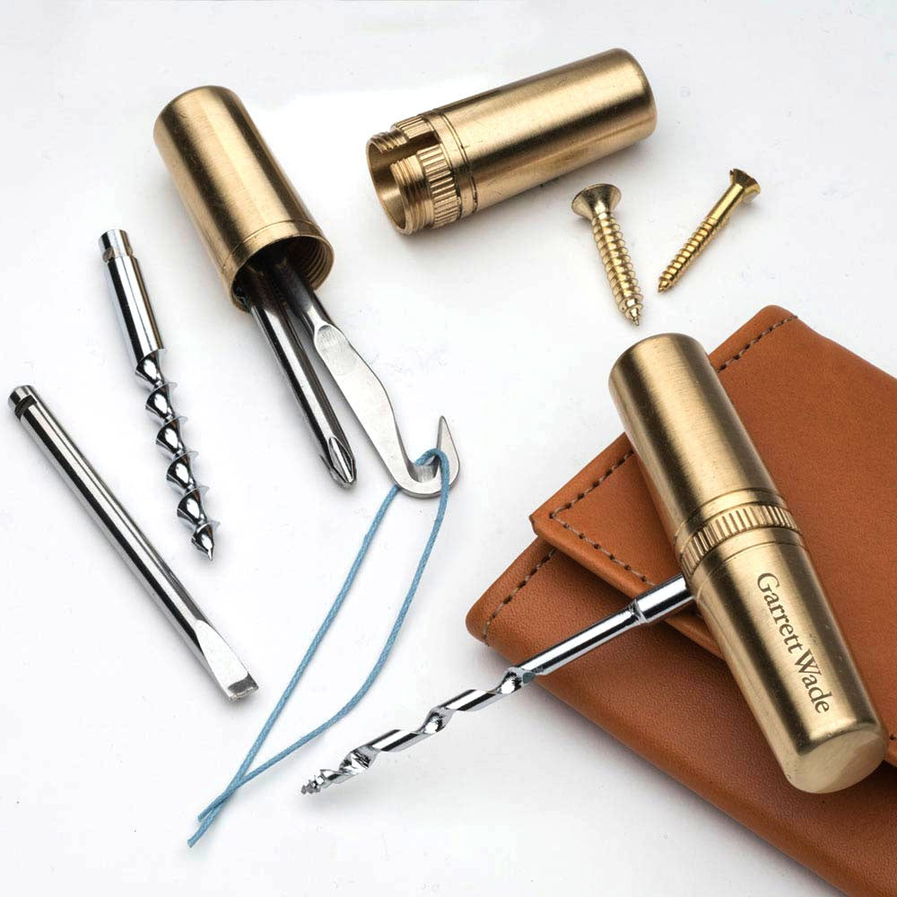 Beautiful Brass Capsule Multi-Tools