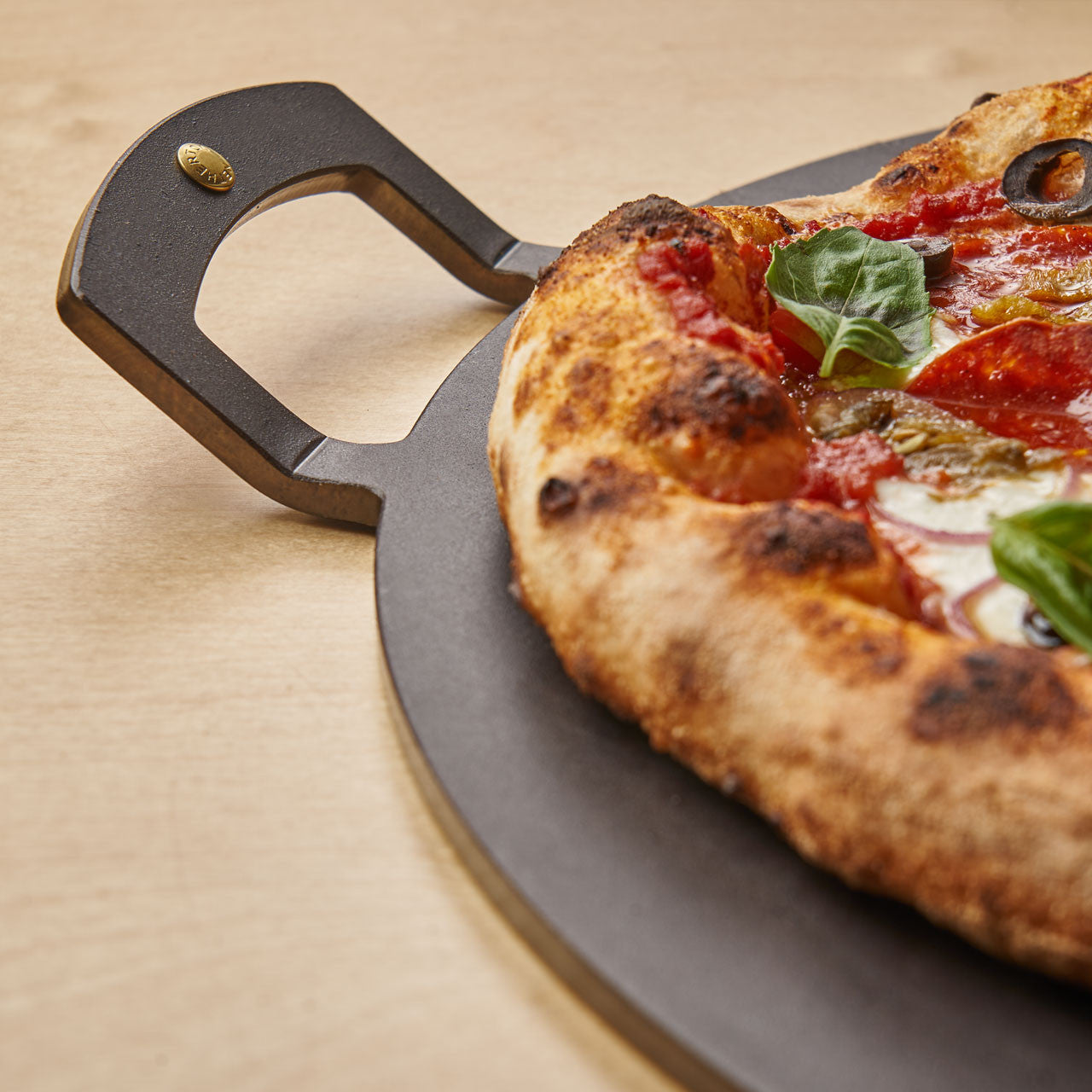 Spun Iron Pizza Plate