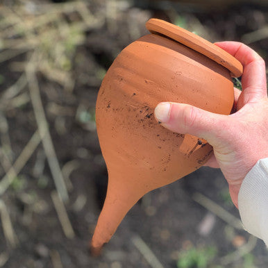 Medium Teardrop-Shaped Terracotta Container Plant Hydrator