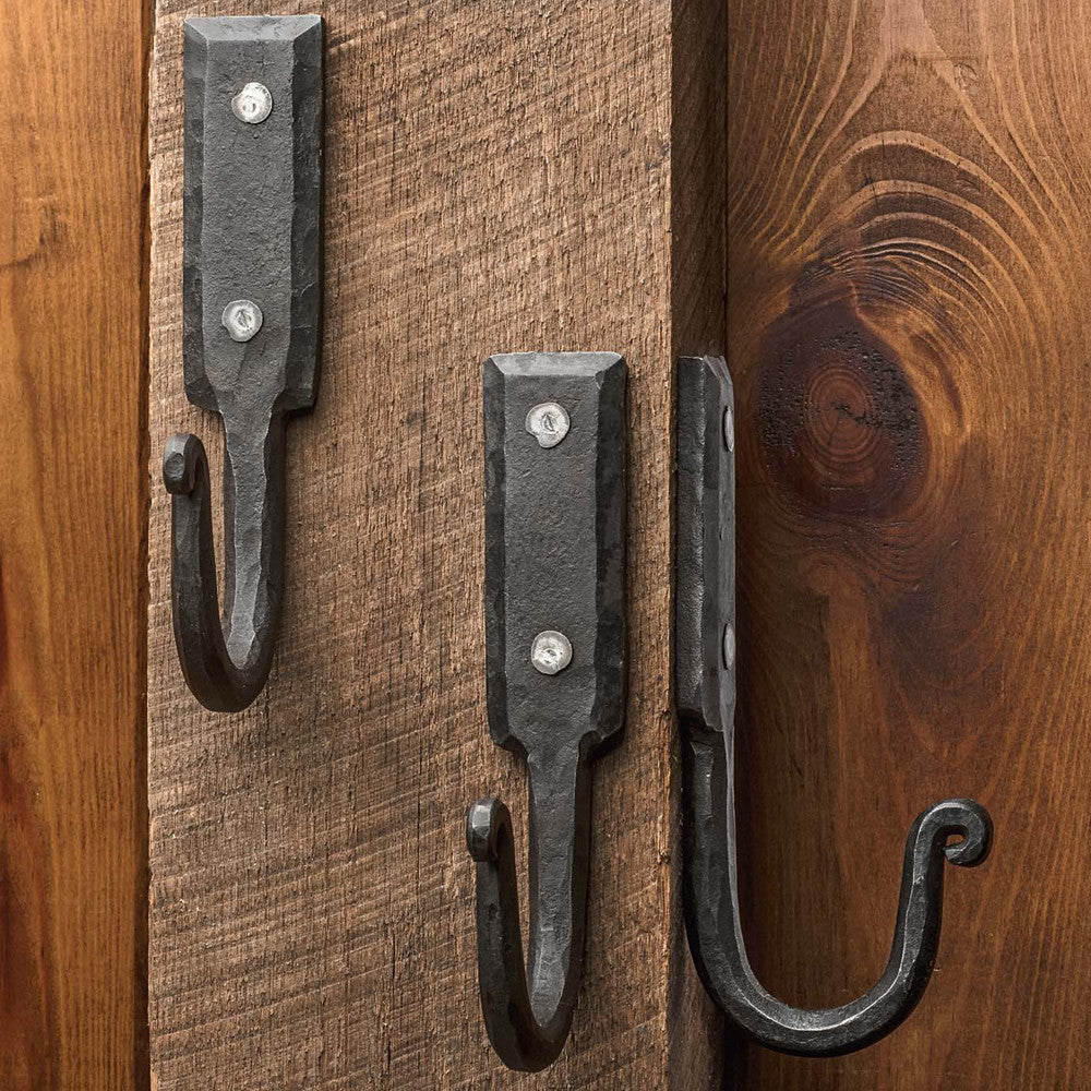 Large Hand Forged Iron Wall Hook (3)