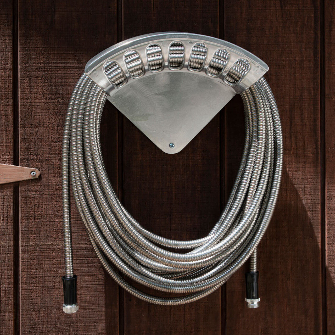 Ultra-Durable Garden Hose & Rack Set