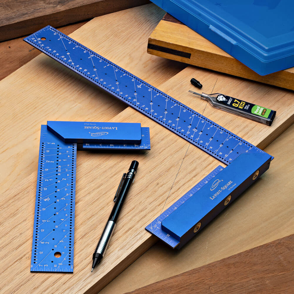 CNC Machined 7” & 12” Layout Square Set