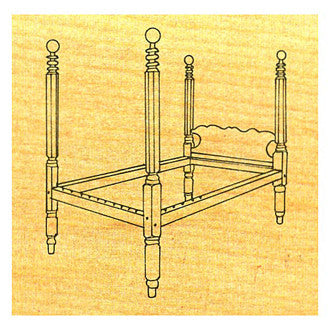 Cannon Ball Bedstead - Stock #59