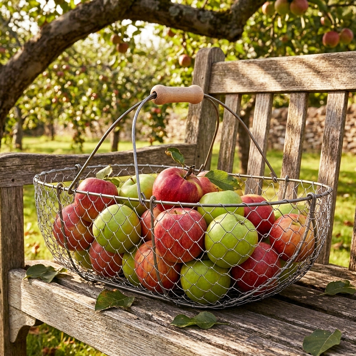 Large Woven Galvanized Basket