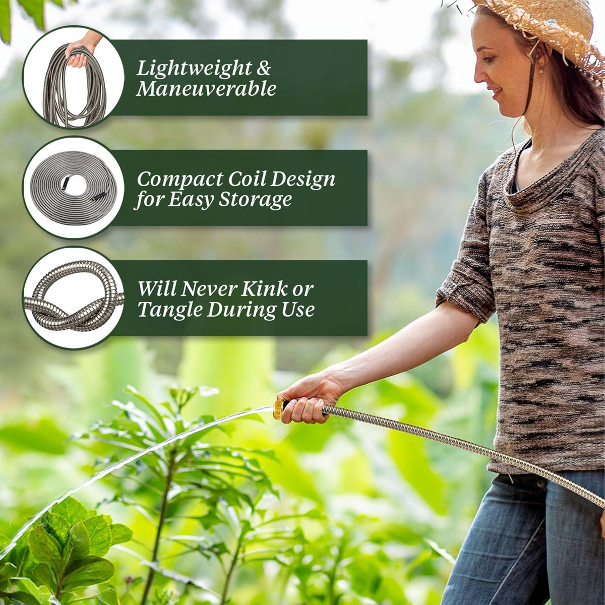 75 ft. Stainless Steel Garden Hose