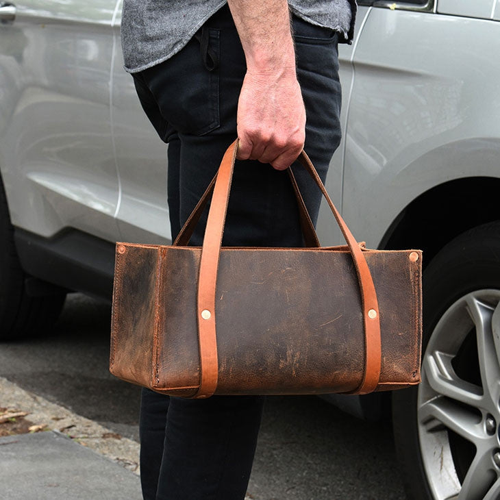 Garrett Wade Portable Leather Tool Bag