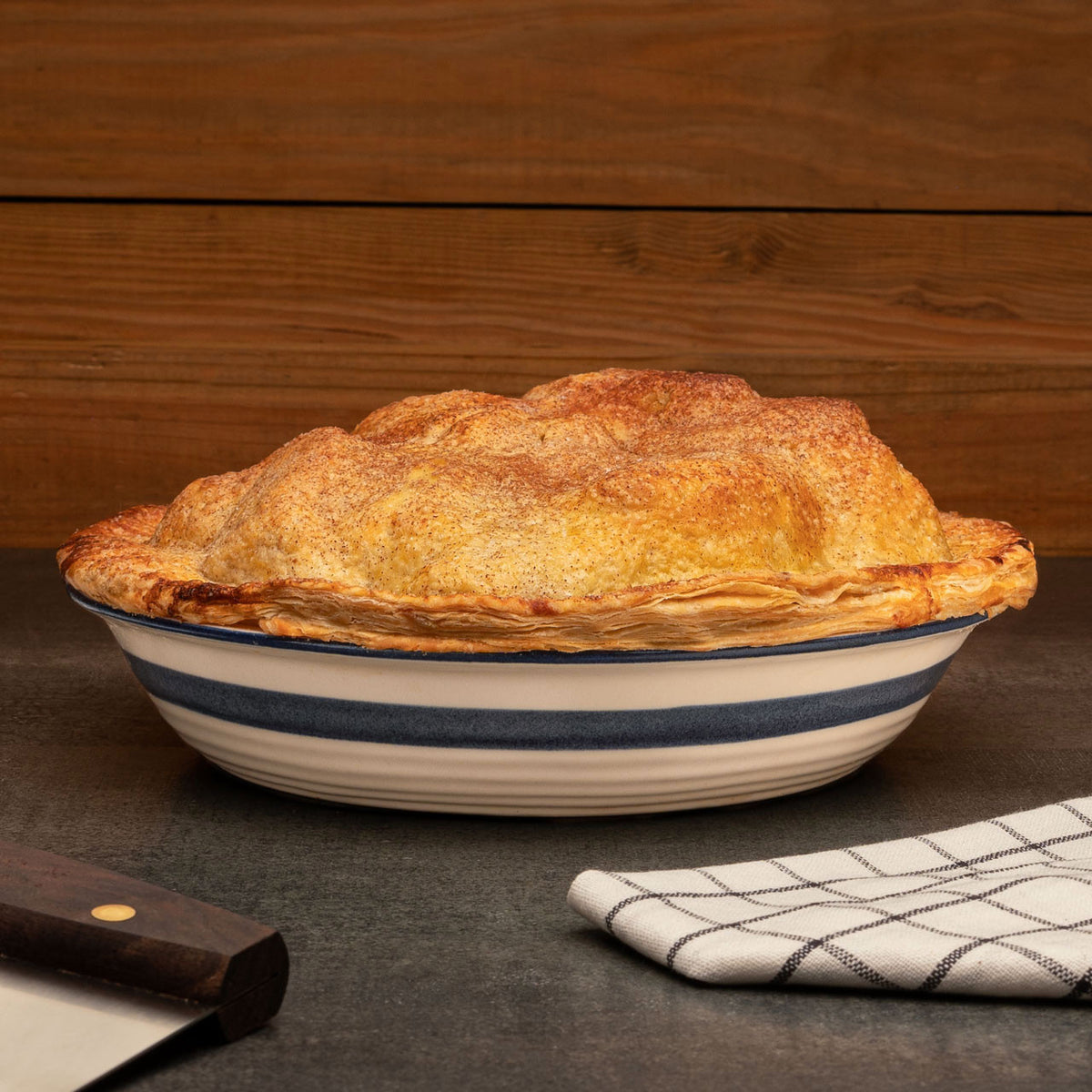 Ceramic Dominion Pie Pan