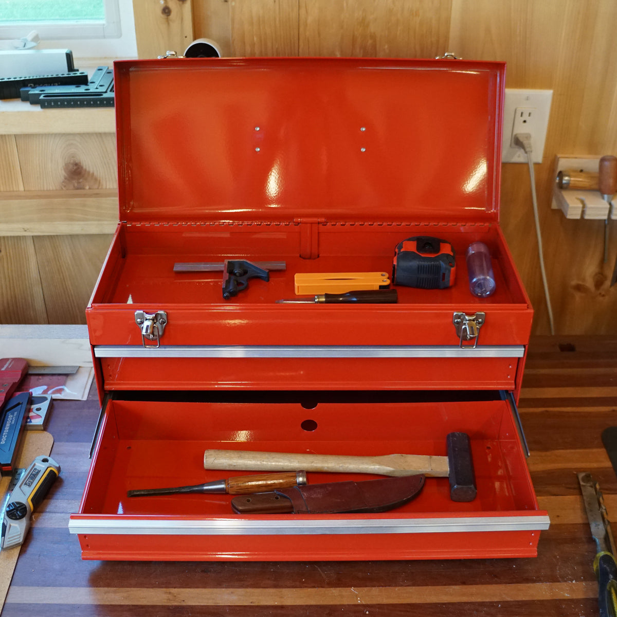 Heavy Duty 2-Drawer Steel Tool Box