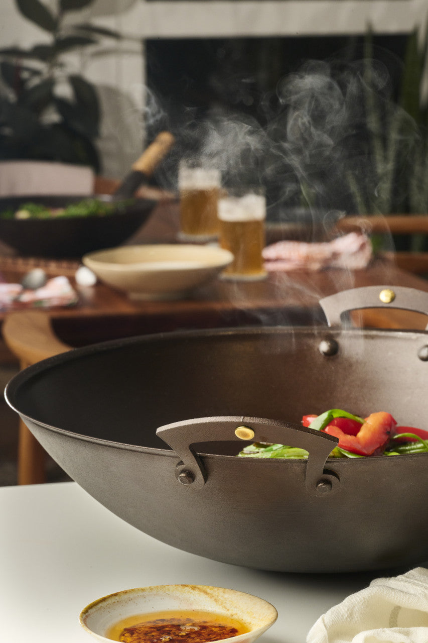 Netherton Prospector-Handled Spun Iron Wok