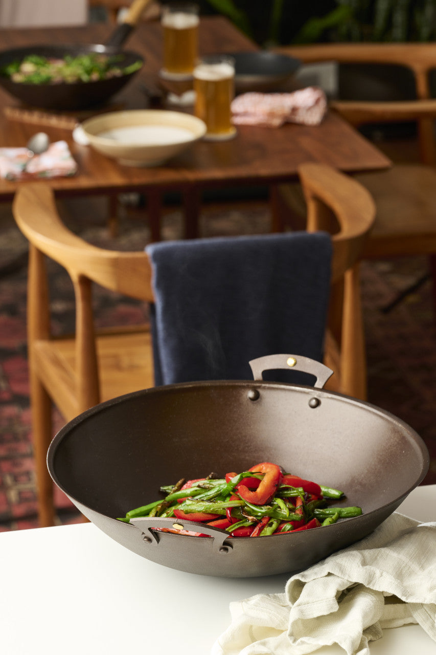 Netherton Prospector-Handled Spun Iron Wok