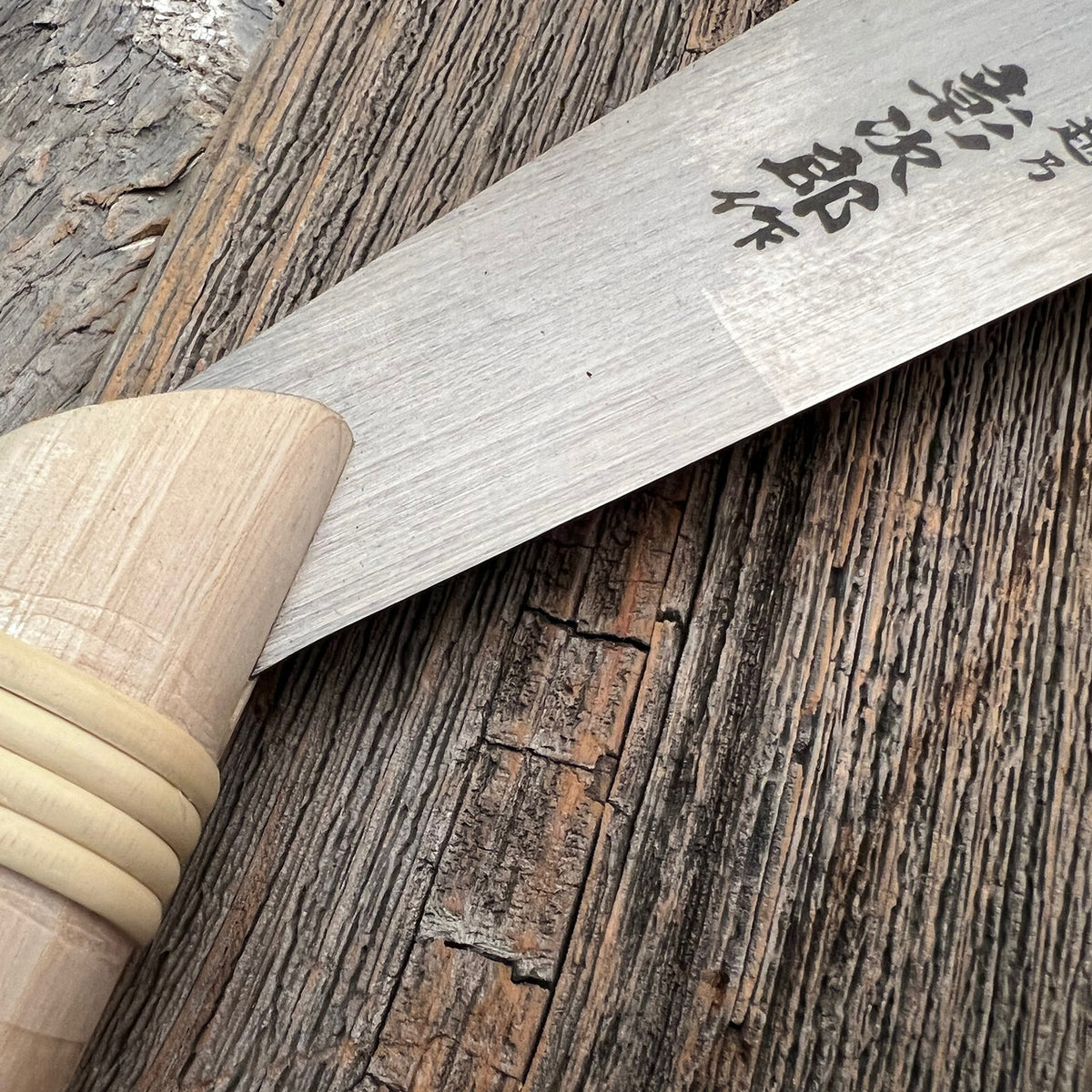 Japanese Log saw handle detail