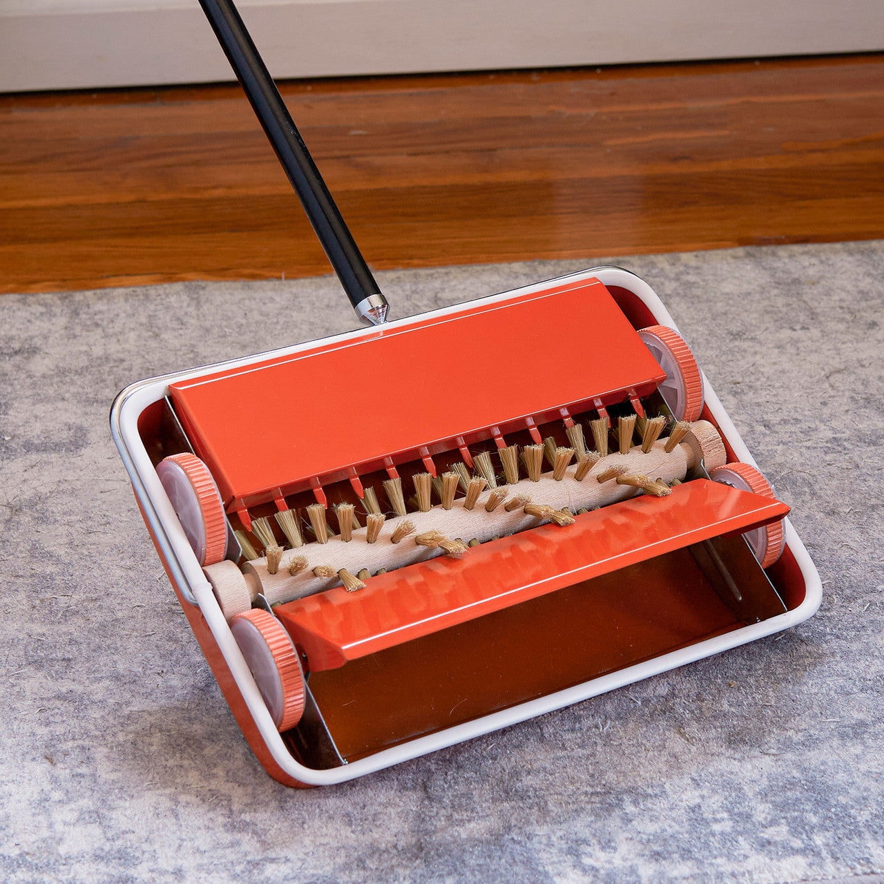 Retro Orange Carpet Sweeper