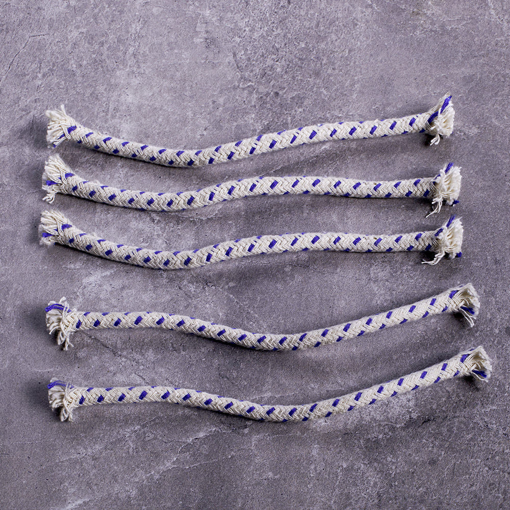 Set of 5 Replacement Wicks for Victorian-Style Glass Oil Lamp