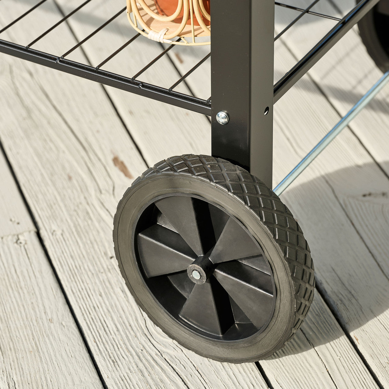 Metal Raised Garden Bed with Wheels