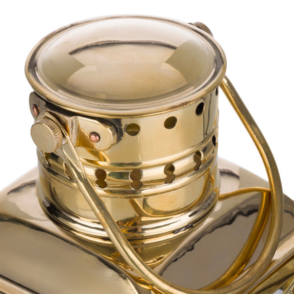 Vintage Inspired 19th Century Brass Oil Lantern
