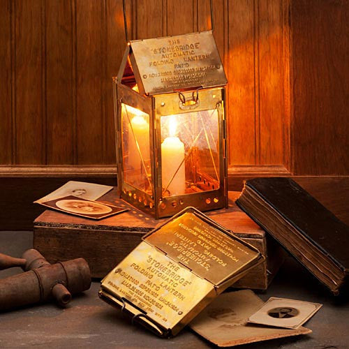 Stonebridge Candle Lantern - Brass - Home decor, wedding decor, vintage decor