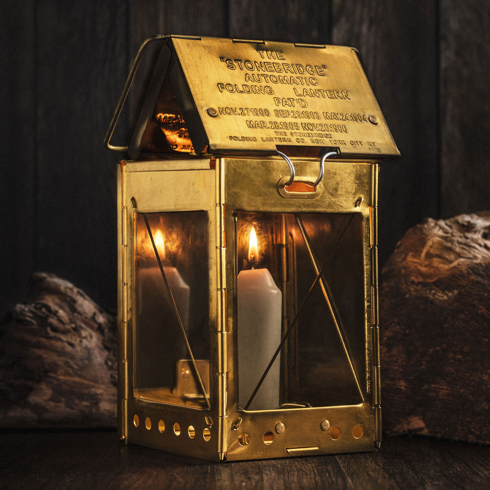 Stonebridge Brass Lantern Complete Set - Brass Lamp Alone