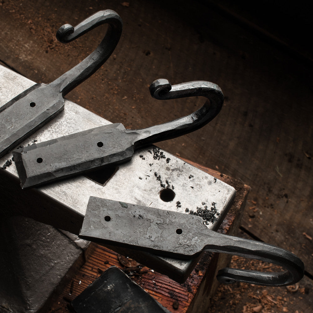 Large Hand Forged Iron Wall Hook (3)