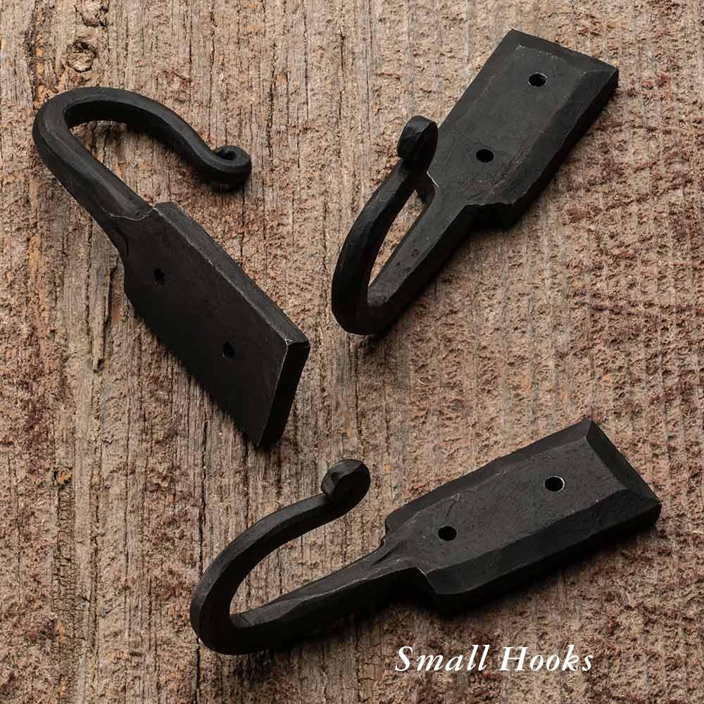 Medium Hand Forged Iron Wall Hook (3)