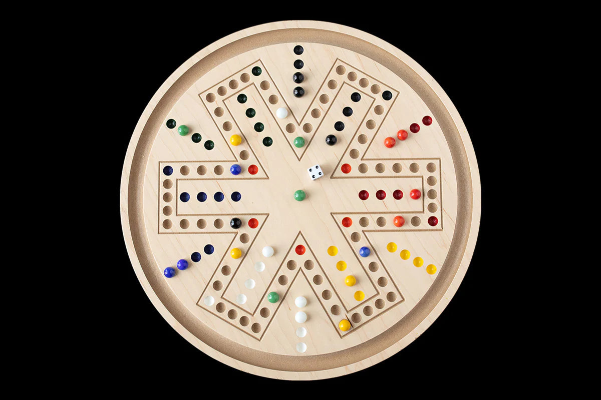 2-in-1 Handcrafted Aggravation / Chinese Checkers Game